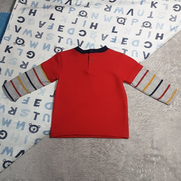 ❄️ 3-6m | Disney | "Cars" Lightning McQueen Long Sleeved T-Shirt - Picture 2 of 4